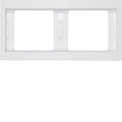 Berker 13637009 Rahmen 2fach waagerecht, K.1, polarweiß glänzend Mesch Shop Berker 13637009 Rahmen 2fach waagerecht, K.1, polarweiß glänzend Mesch Shop